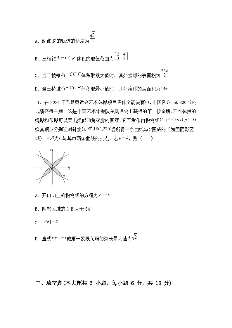 广东省惠州市光正实验学校2025届高三下学期五月适应性测试一数学试题(含答案及解析)第3页