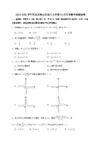 2024~2025学年河北省唐山市高三上册10月月考数学试卷（含答案）