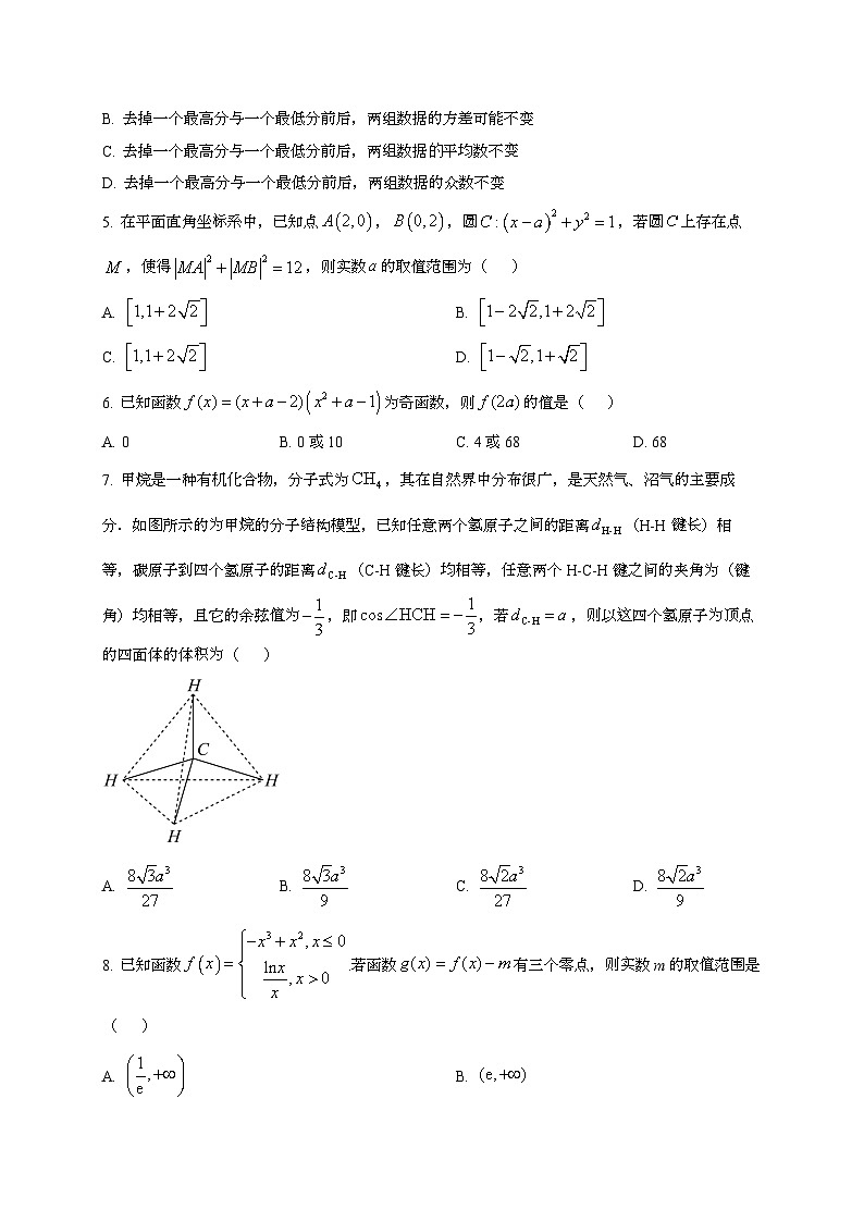 2024~2025学年内蒙古自治区赤峰市松山区高三上学期10月月考数学试卷第2页