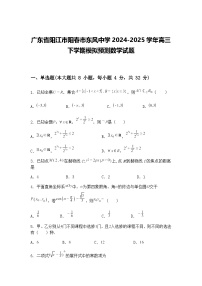 广东省阳江市阳春市东风中学2024-2025学年高三下学期模拟预测数学试题（含答案解析）