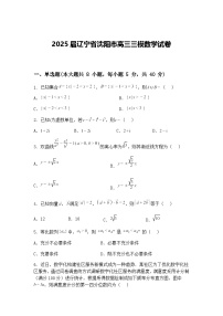 2025届辽宁省沈阳市高三下三模数学试卷（含答案解析）