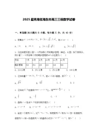 2025届青海省海东市高三下三模数学试卷(含答案解析)