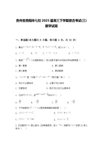 贵州省贵阳市七校2025届高三下学期联合考试(三)数学试题(含答案解析)
