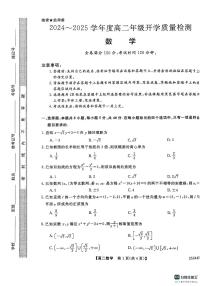 河南省开封市五县联考2024-2025学年高二下学期金科大联考开学质量检测试题数学试卷+答案