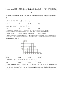 2025-2026学年宁夏吴忠市青铜峡市宁朔中学高二（上）开学数学试卷（含解析）