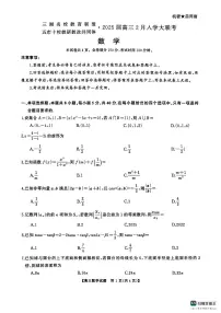 2025届三湘名校教育联盟五市十校教研教改共同体高三下学期2月入学大联考数学试卷