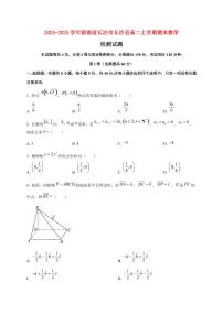 2024~2025学年湖南省长沙市长沙县高二上学期期末数学试卷（含解析）