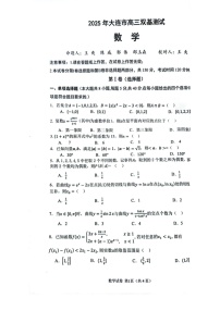 辽宁省大连市2024-2025学年高三上学期期末双基测数学试卷（含答案）