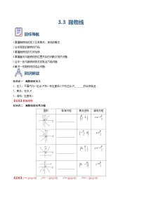 数学选择性必修 第一册抛物线当堂检测题