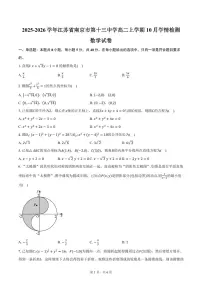 2025-2026学年江苏省南京市第十三中学高二上学期10月学情检测数学试卷(含答案)