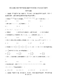 湖北省重点高中智学联盟2026届高三上学期10月联考数学试卷（Word版附解析）