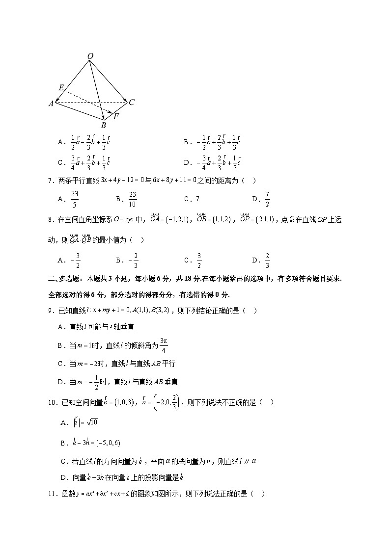 陕西省咸阳市乾县晨光中学2025~2026学年高二上册(10月)月考数学试卷【含答案】第2页