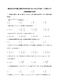 湖南省长沙市麓山国际共同体学校2025~2026学年高二上册10月学情检测数学试卷