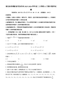 湖北省孝感市新高考协作体2025-2026学年高二上学期期中联考数学试题（Word版附解析）