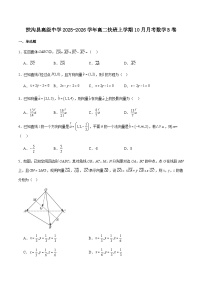 河南省周口市扶沟县高级中学2025-2026学年高二上学期快班10月月考数学（B卷）试卷（含解析）含答案解析