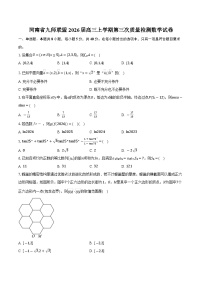 河南省九师联盟2026届高三上学期第三次质量检测数学试卷（含答案）