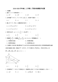 陕西省西安市重点高中2024-2025学年高二上学期期末考试数学试卷（含答案）