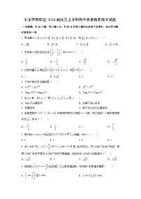 北京市朝阳区2026届高三上学期期中质量检测数学试卷（学生版）