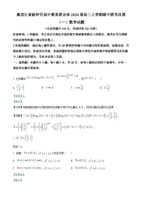 黑龙江省新时代高中教育联合体2025-2026学年高三上学期11月期中联考巩固卷（一）数学试题（Word版附解析）