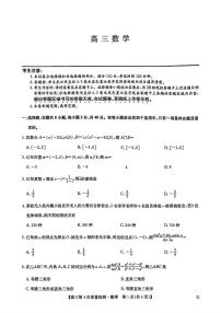 2025-2026学年九师联盟高三上学期12月数学试题及答案