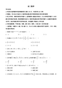 河南省九师联盟2026届高三上学期11月质量检测数学试题（Word版附解析）