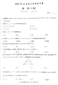 数学-湖南省新高考教学教研联盟2025年12月高二上学期联考学情检测试题及答案