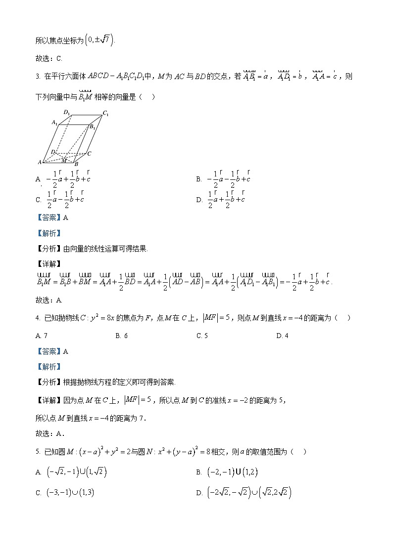 湖北襄阳部分学校2025-2026学年高二上学期12月质量检测数学试卷 Word版含解析第2页