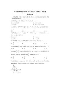 四川省绵阳南山中学2026届高三上学期11月月考数学试卷（学生版）