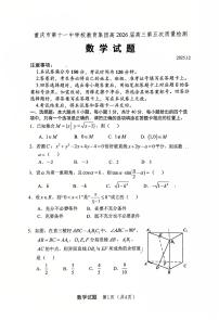 重庆十一中2026届高三上学期第五次质检数学试题+答案