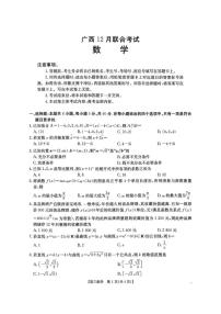 广西省2025-2026年高三上12月联合考试数学试卷（扫描版，含答案）