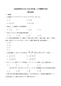 云南省普洱市2025-2026学年高二上学期期中考试数学试题（Word版附解析）
