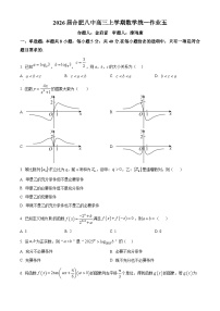 安徽省合肥市第八中学2026届高三上学期周测（5）数学试卷（Word版附解析）