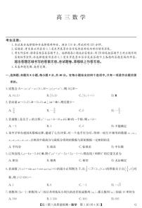 安徽省九师联盟2025-2026学年高三上学期（1月）第五次质量检测数学试题（含答案）