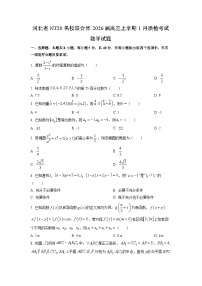 2026届河北省NT20名校联合体高三上学期1月质检考试数学试卷（学生版）