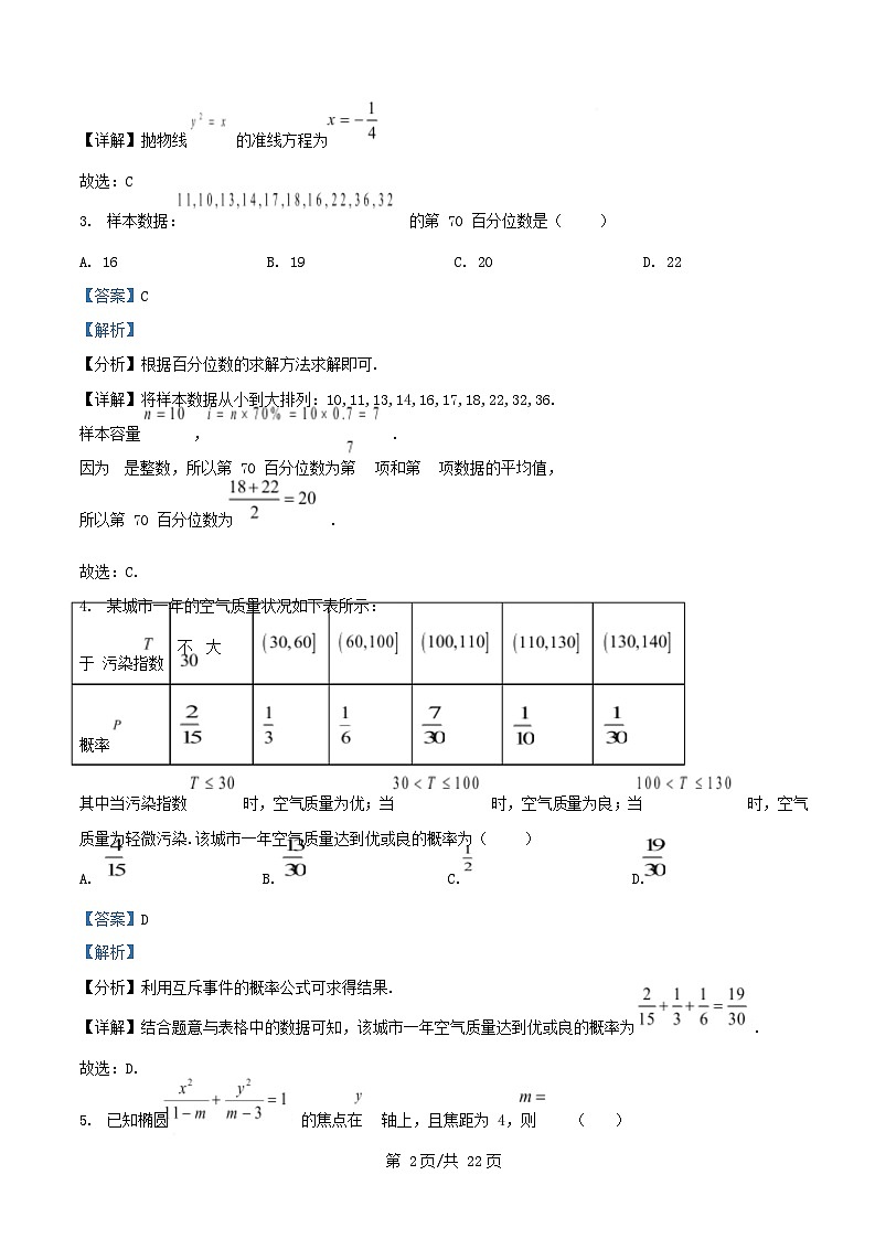 四川省巴中市南江县2025_2026学年高二数学上学期1月月考试题含解析第2页