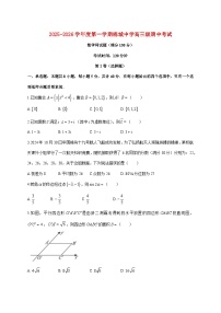 广东省汕头市潮阳区棉城中学2025--2026学年高三上册期中数学试题【附答案】