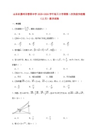 山东省滕州市善国中学2025_2026学年高三上学期第二次阶段性检测（12月）数学试题 [含答案]