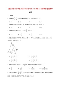 重庆市育才中学校2025_2026学年高二上学期12月诊断性考试数学试题 [含答案]