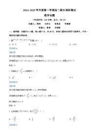 江苏省泰州市2024-2025学年高二上学期期末数学试题 含解析