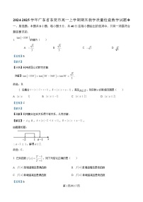 广东省东莞市2024-2025学年高一上学期期末教学质量检查数学试题 含解析