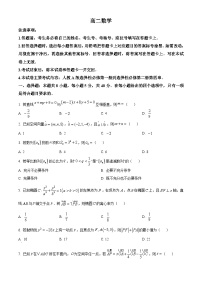 广西崇左市2025-2026学年高二上学期1月期末数学试题（原卷版+解析版）