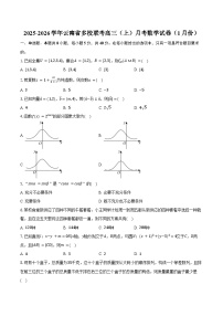 2025-2026学年云南省多校联考高三（上）月考数学试卷（1月份）（含答案）