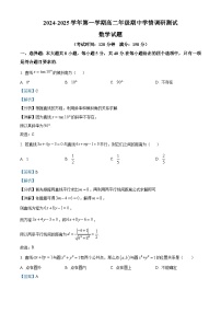 江苏省扬州市高邮市2024-2025学年高二上学期11月期中考试数学试题（含解析）