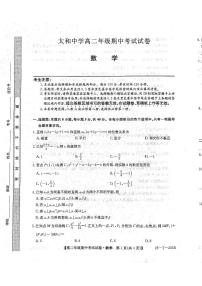 安徽省阜阳市太和中学2024-2025学年高二上学期11月期中数学试题(含答案)