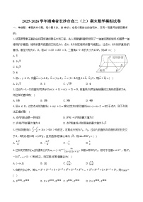 2025-2026学年湖南省长沙市高二（上）期末数学模拟试卷（含答案）