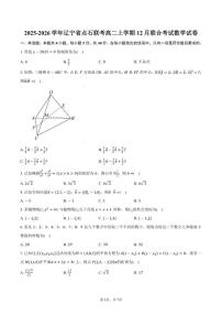 2025-2026学年辽宁省点石联考高二上学期12月联合考试数学试卷（含答案）