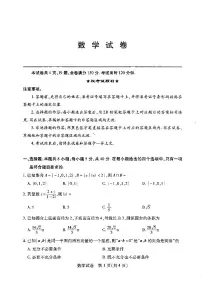湖北省武汉市2025届高中毕业生高三年级下学期五月模拟训练试题数学试卷（无答案）