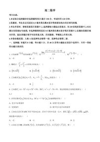 河南省商丘市商师联盟2025-2026学年高二上学期2月期末数学试题（试卷+解析）