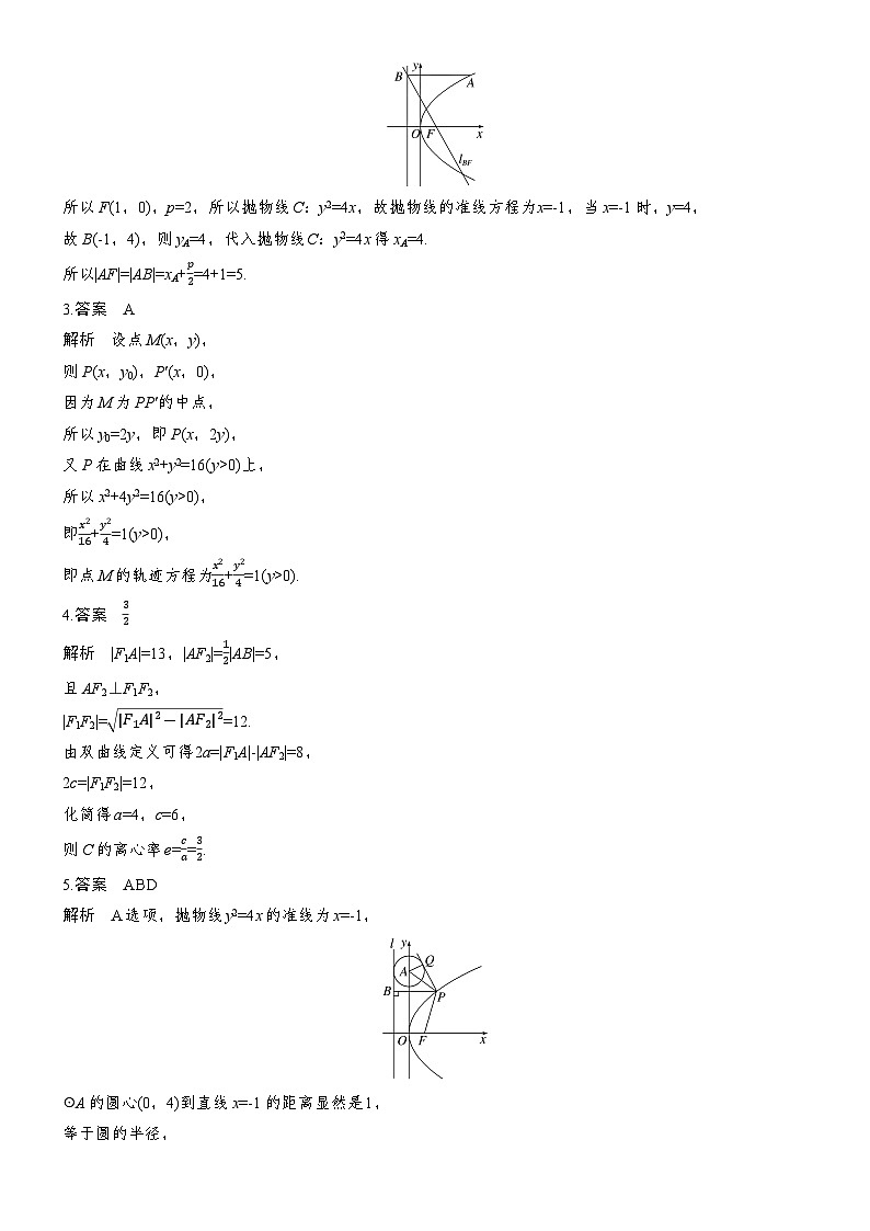 2026届高三数学二轮复习讲义:专题突破 专题五 第二讲 圆锥曲线的方程与性质(含解析)第2页