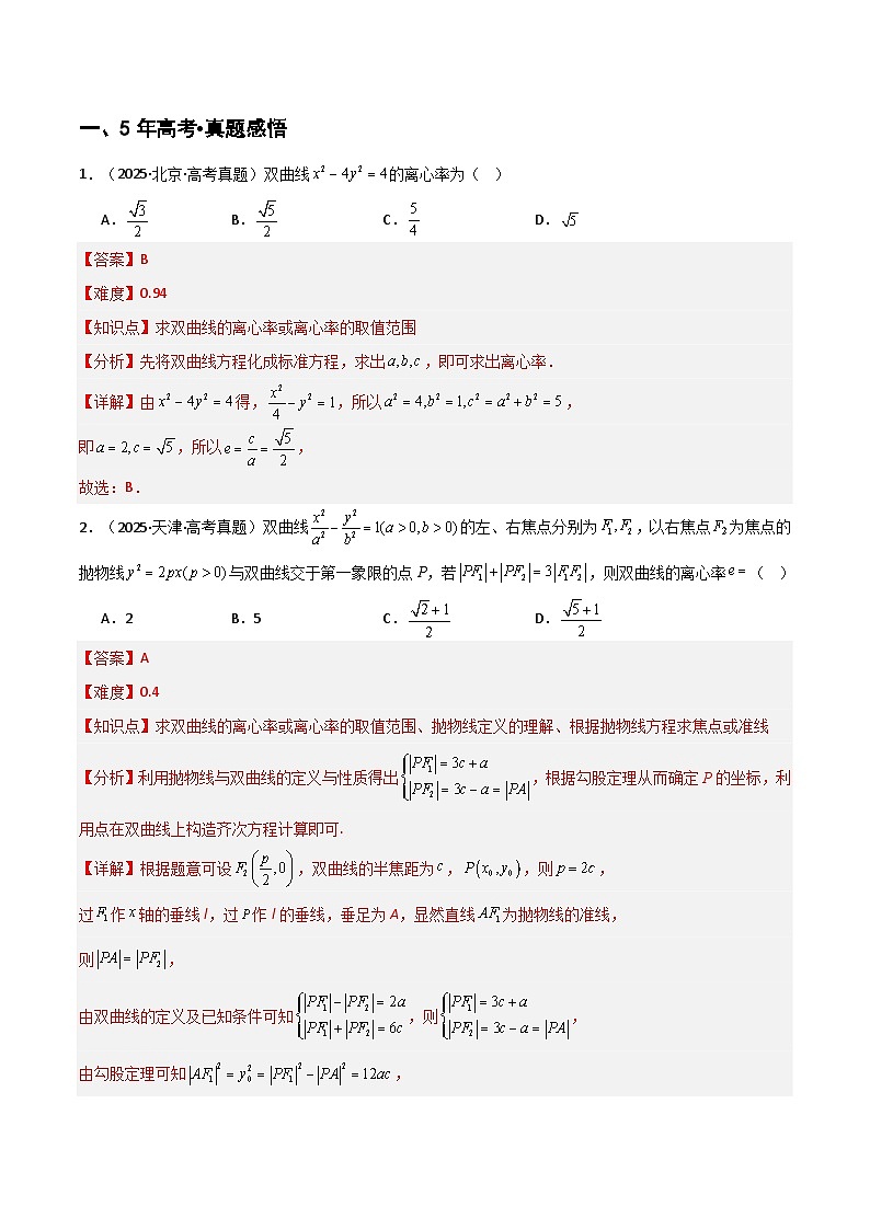 专题8.4 双曲线(九类核心考点精讲)(解析版)第3页